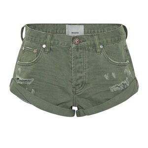 ONE TEASPOON Bandits Low Waist Denim Shorts - Super Khaki size 28